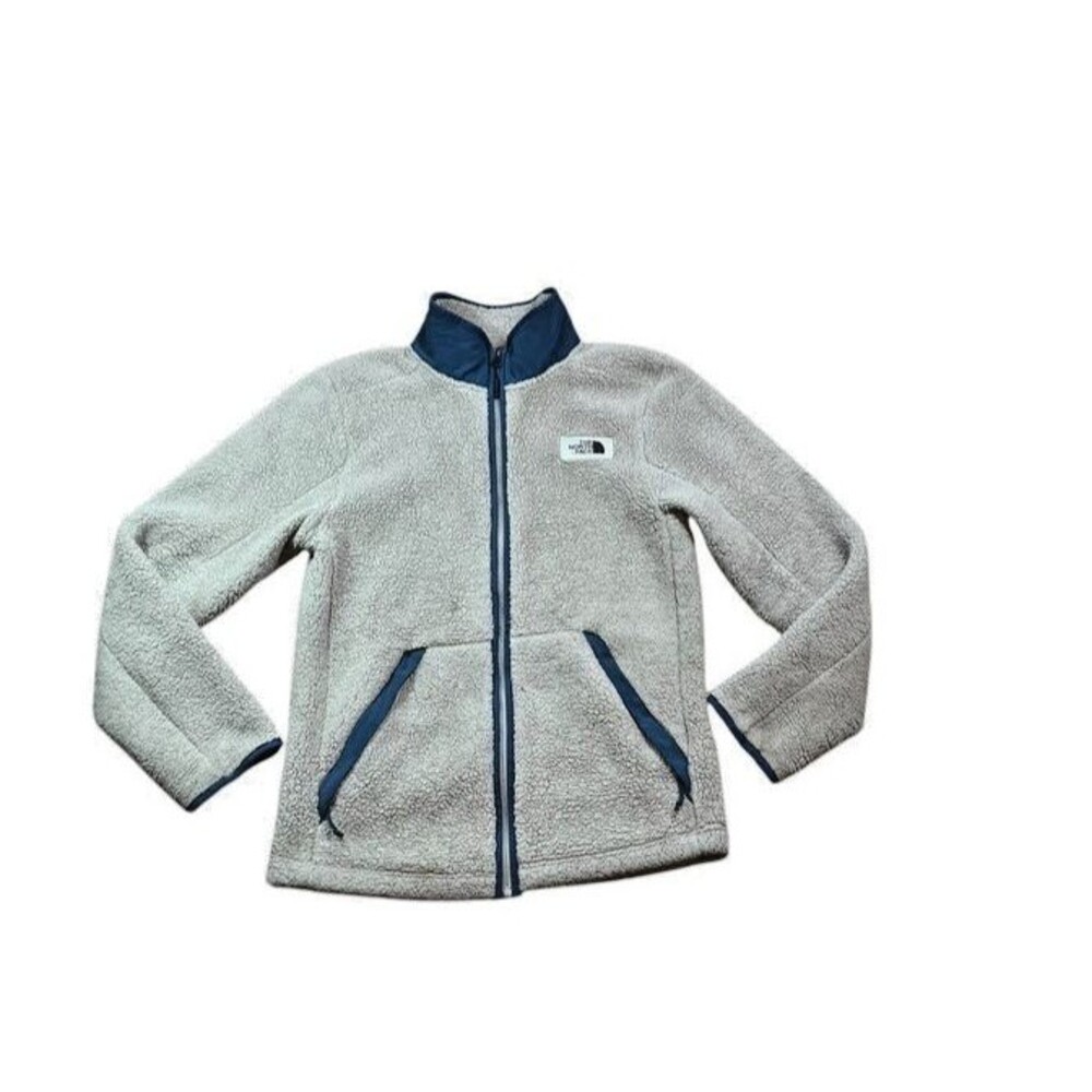 The North Face Campshire Mens Size Small Sherpa Fleece Zip Up Jacket Deep Pile